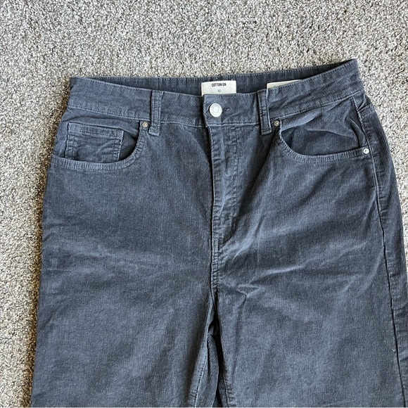 Cotton:On Gray Corduroy Wide Leg Jeans, Size 30 - Picture 2 of 10